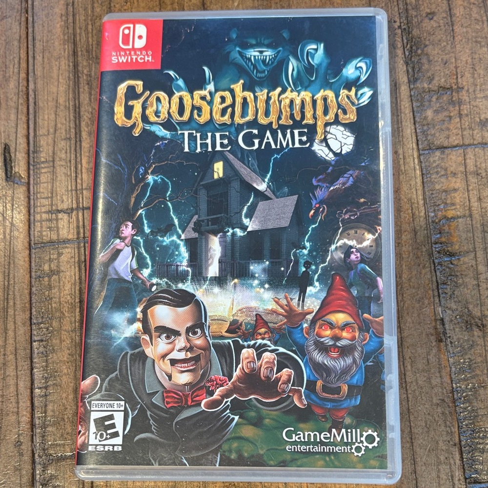 Goosebumps: The Game for Nintendo Switch - Black and Red Cover